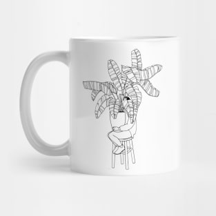 Plant Lady with Banana Leaves Mug